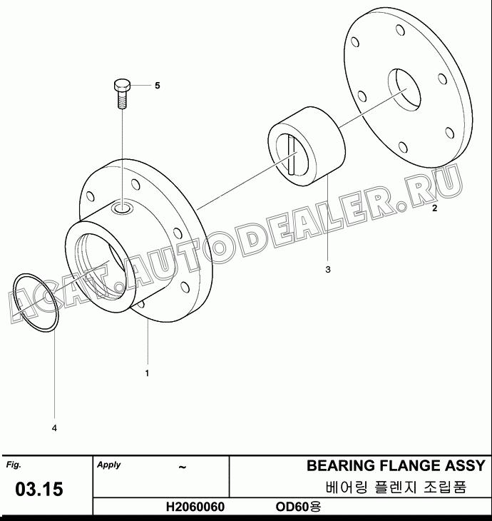 BEARING FLANGE OD60? H2060031 для Hanwoo HCP40.15X