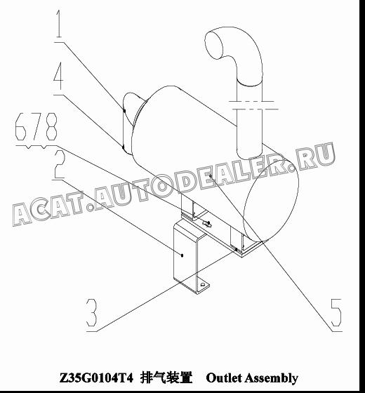 Flange Z35G010401T4 для ChengGong CG935G