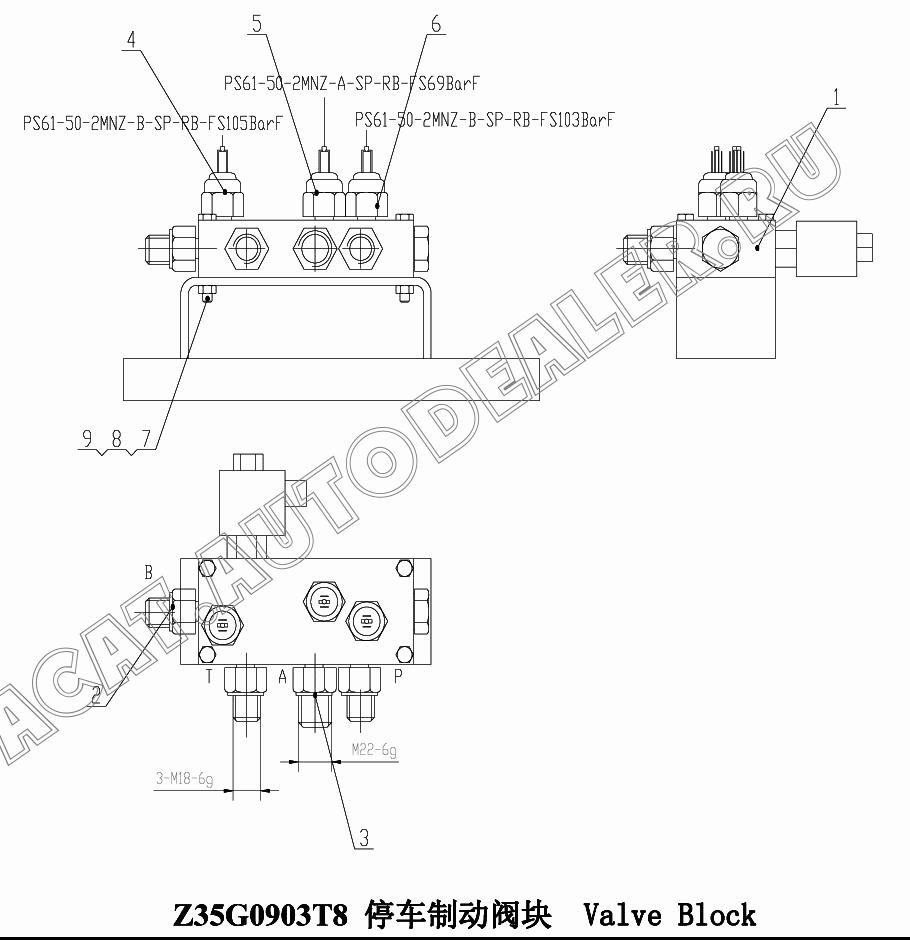 Valve Block M22362 для ChengGong CG935G