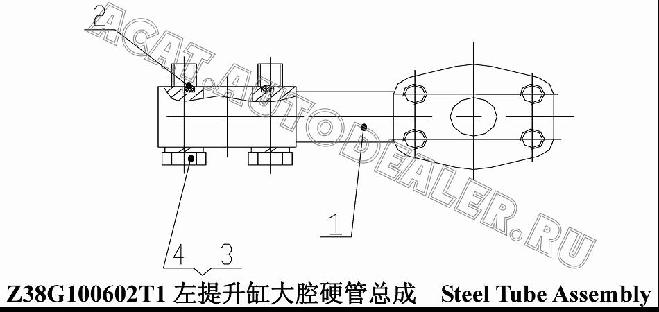 Steel Tube Z38G1006021T1 для ChengGong CG938H