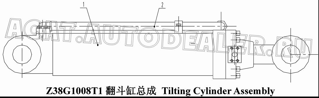 Tilting Cylinder CG938HS-F.-00 для ChengGong CG938H