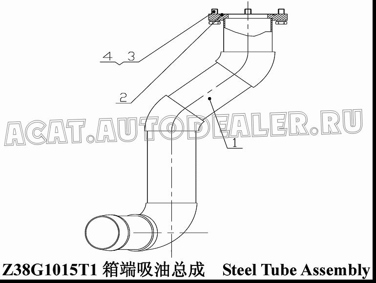 Steel Tube Z38G101501T1 для ChengGong CG938H