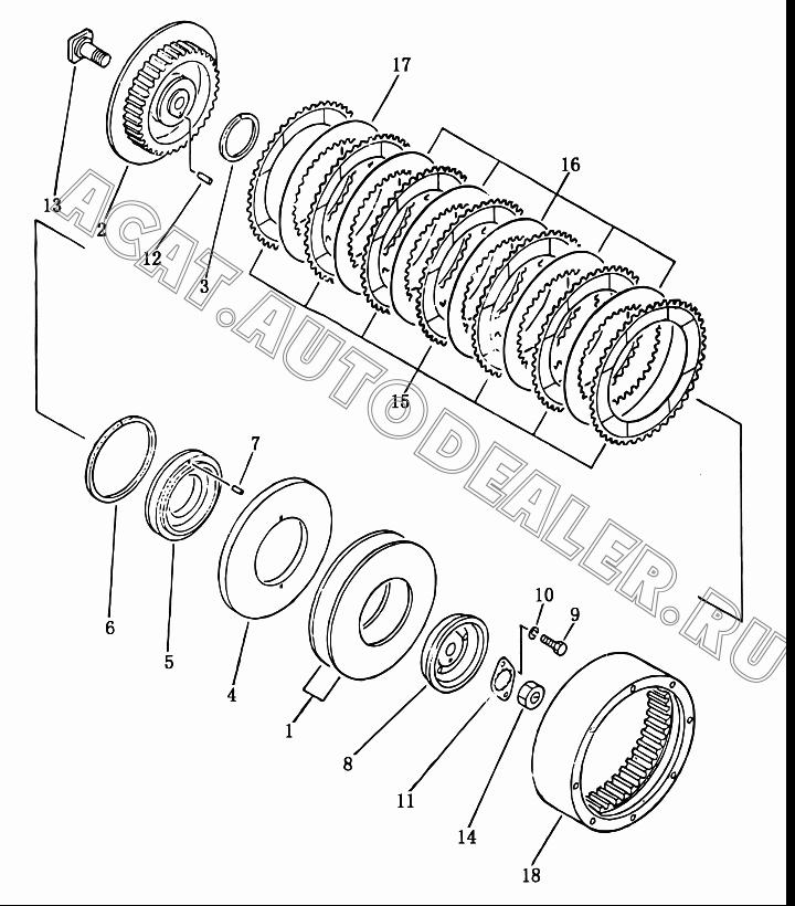 Пружина 16Y-16-00002 для Shantui SD16