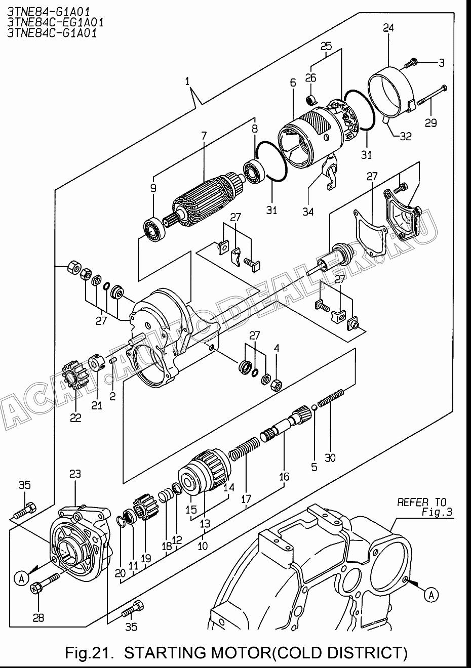 HOUSING 129407-77280 для Yanmar 3TNE84