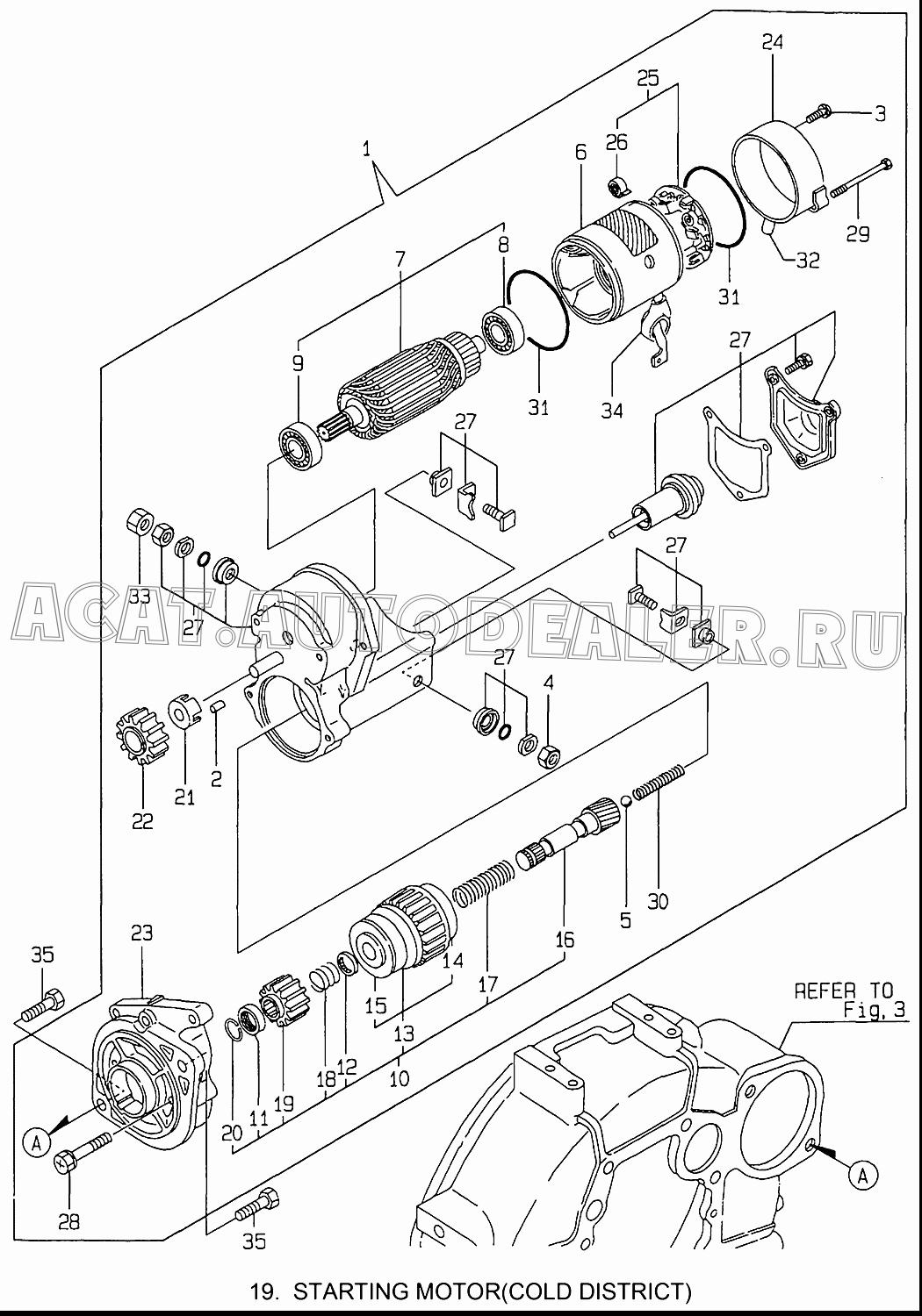 BUSH, DRAIN 129129-77361 для Yanmar 4TNE84