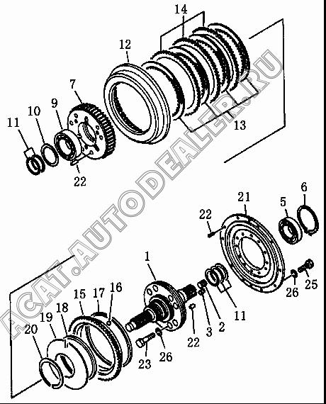 Shaft 10Y-15-00045 для Shantui SD13