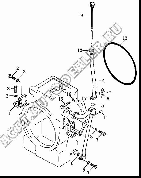 Bracket 10Y-15-03000 для Shantui SD13