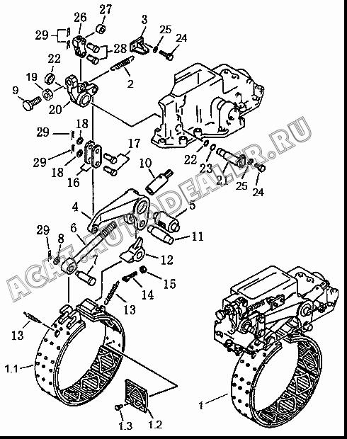 Brake band ass'y 10Y-17-01000 для Shantui SD13