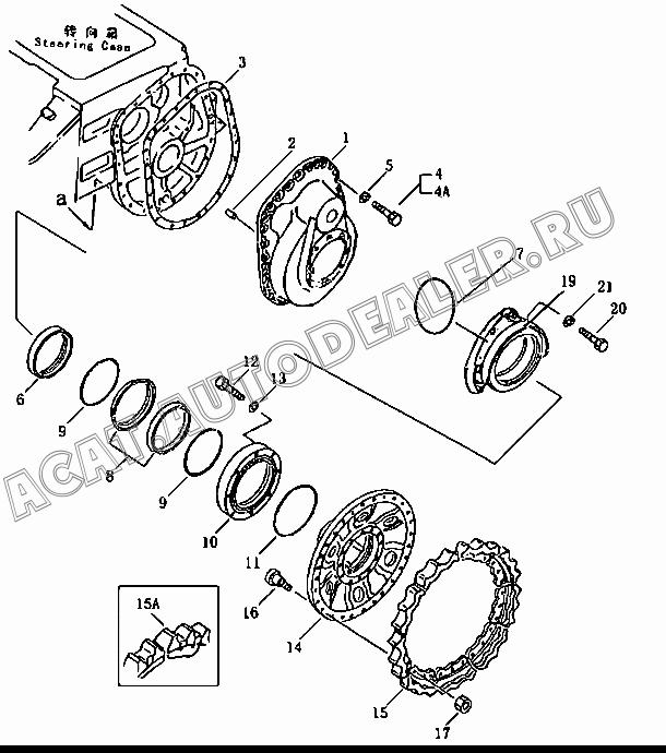 Casing (L.H.) 10Y-18-00037 для Shantui SD13