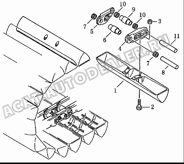 Track shoe 10S-41B-00001 для Shantui SD13