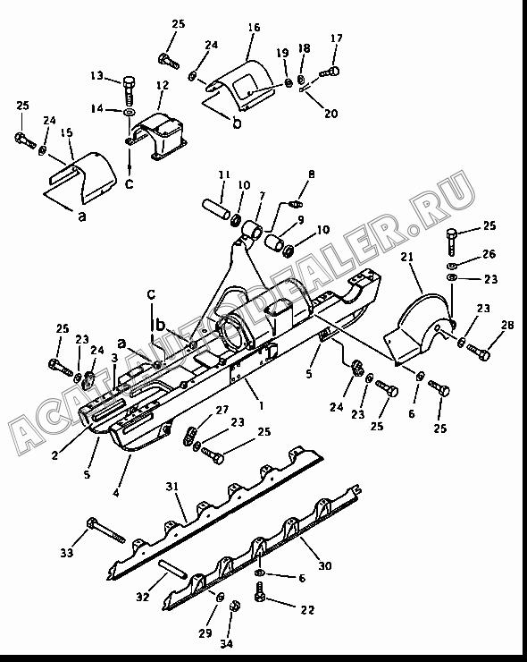 Plate 10Y-40-01004 для Shantui SD13