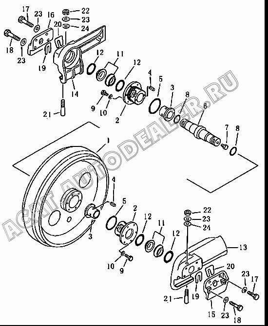 Front idler body 10Y-40-03300 для Shantui SD13