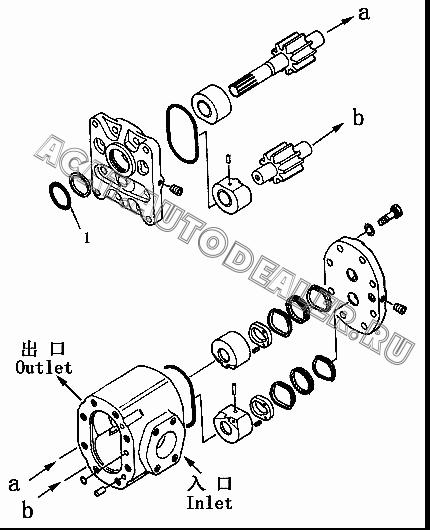 O-ring 07000-12075 для Shantui SD13