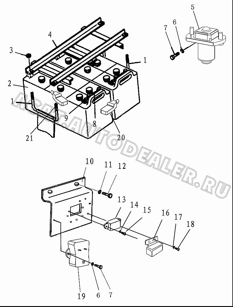 Battery plate 10Y-07-15000 для Shantui SD13