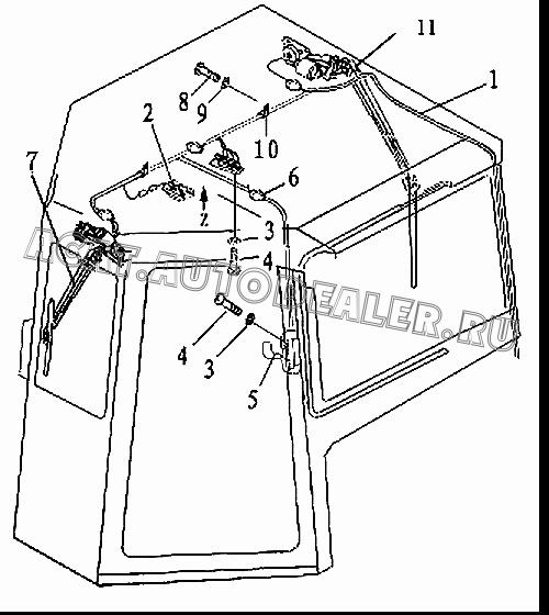 Cab wiring harness 10Y-08B-01000 для Shantui SD13