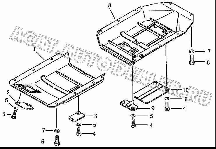 Guard plate 10Y-52B-10000 для Shantui SD13