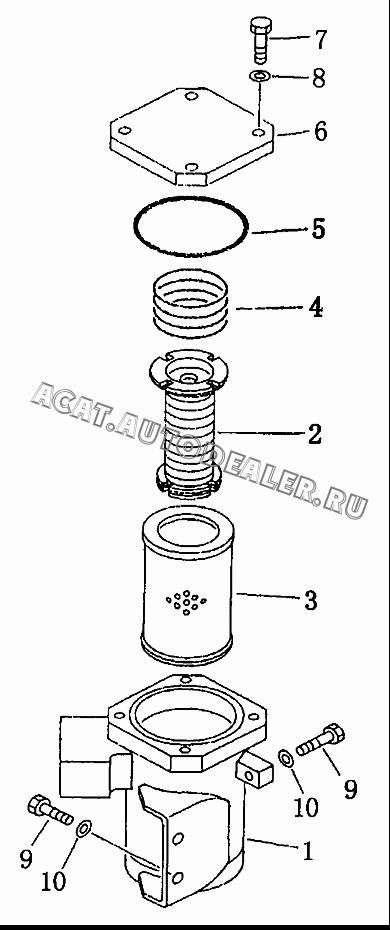 Корпус масляного фильтра 154-49-51211 для Shantui SD22