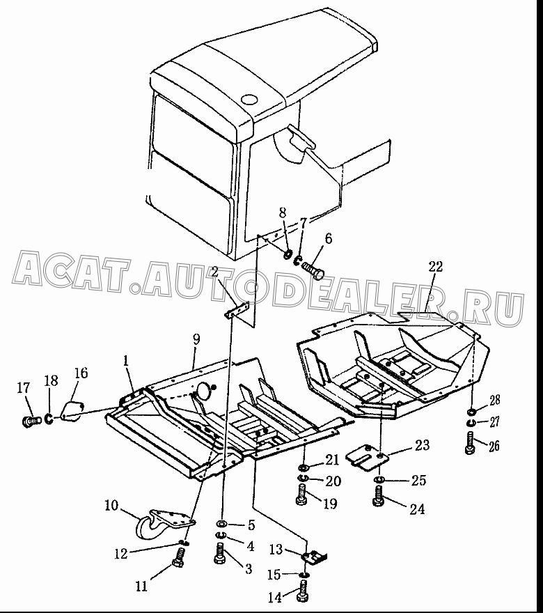 Передняя крышка 158-52-10000 для Shantui SD22