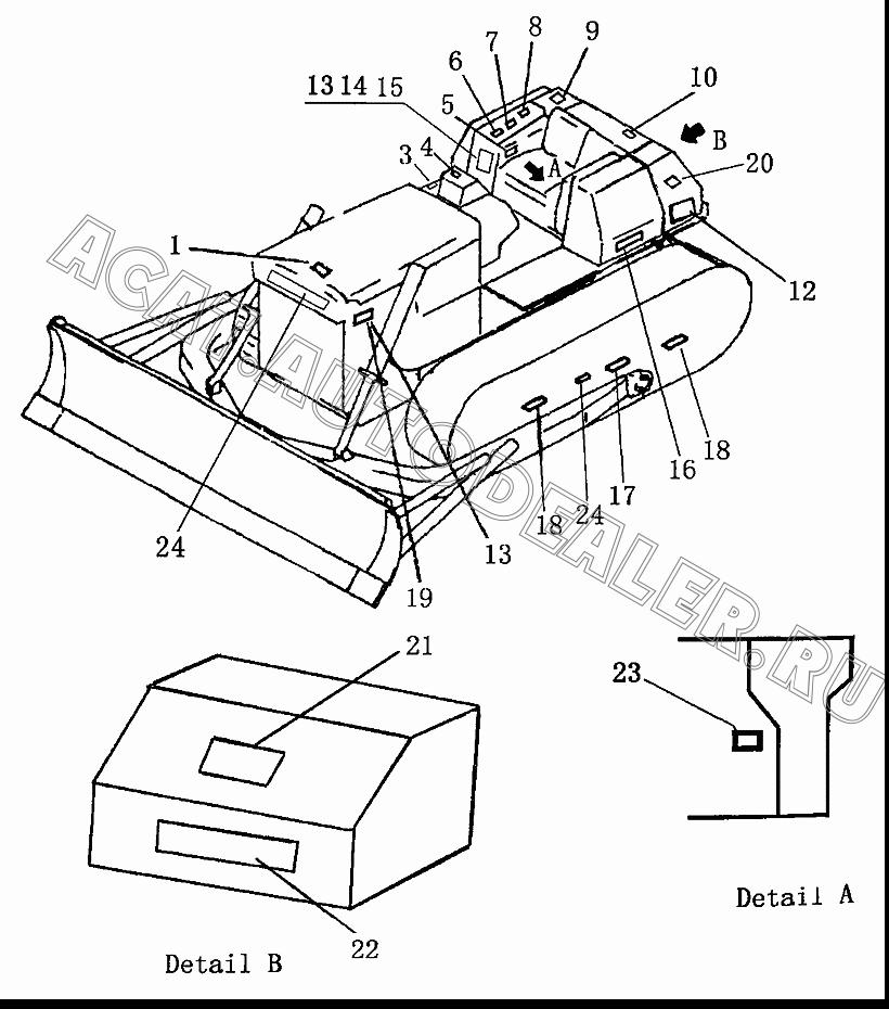 Логотип Шаньтуй 09964-13000 для Shantui SD22