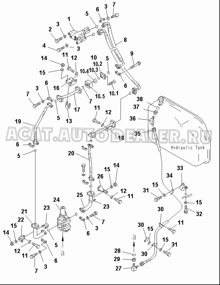 Flange 175-78-62140 для Shantui SD32