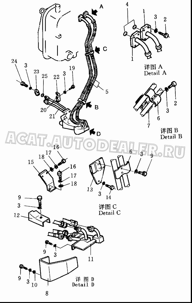 Tube 175-61-18112 для Shantui SD32