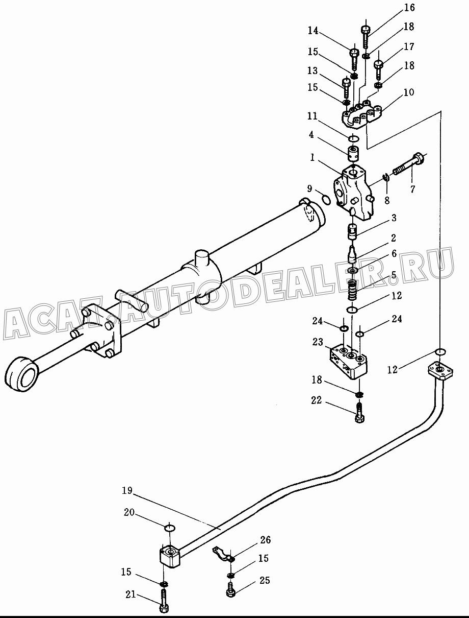 Valve body 195-63-14111 для Shantui SD32