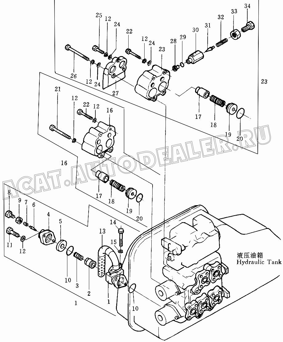 Valve body 701-40-51111 для Shantui SD32