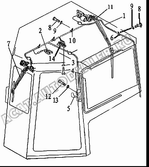 Cab wiring harness 171-08-01000 для Shantui SD32