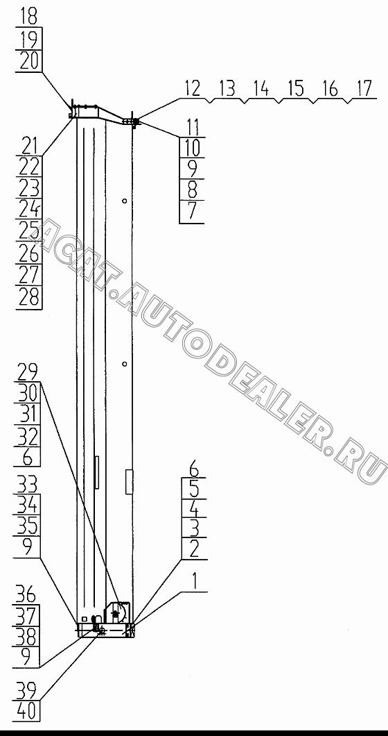 2nd section structure QY25K.02III.2.1 для XCMG QY25K