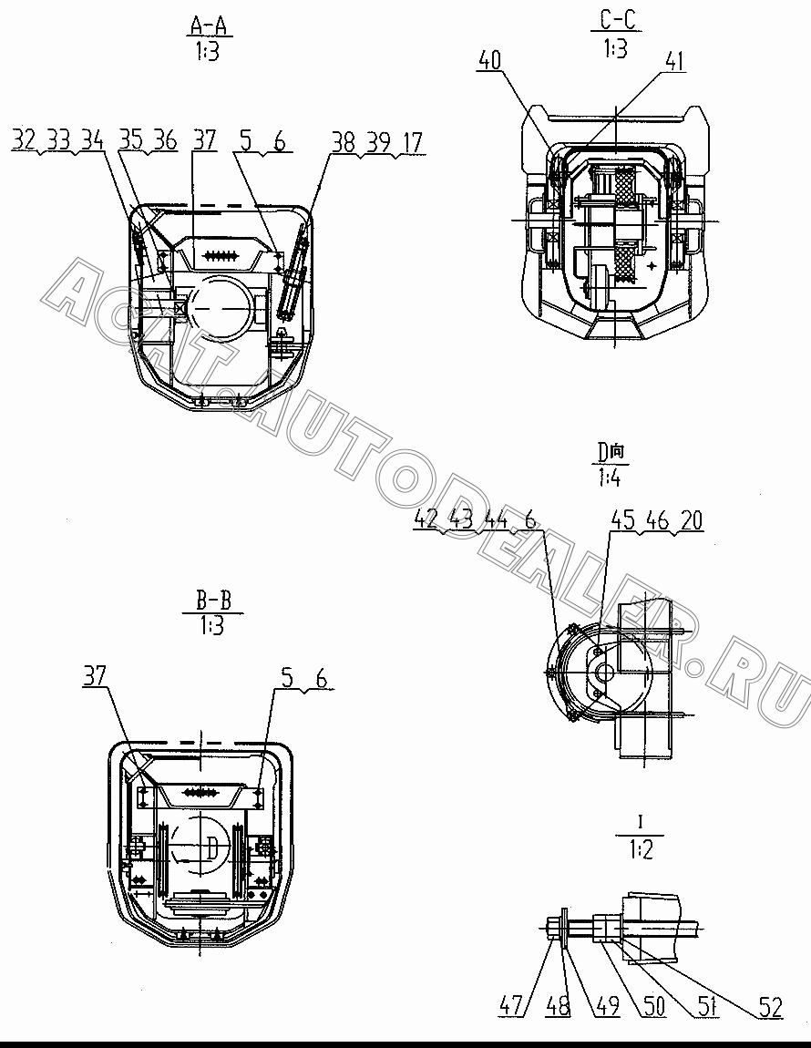 Rope holder QY25K.02II.5-15 для XCMG QY25K