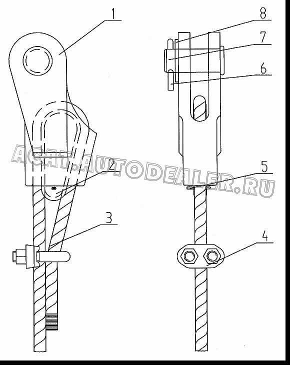 Steel cable QY25K.90.2-1 для XCMG QY25K