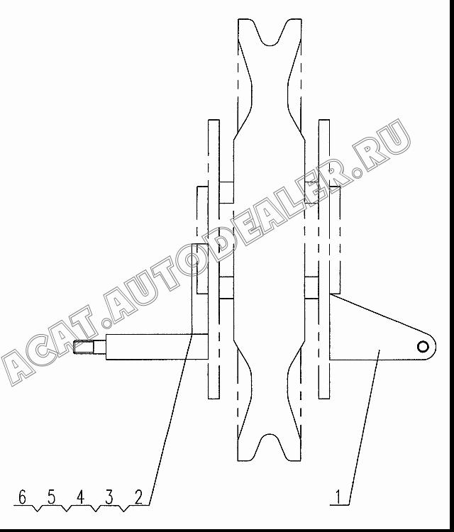 Boom end single pulley electric system welded construction QY35K.11.4.1 для XCMG QY50K