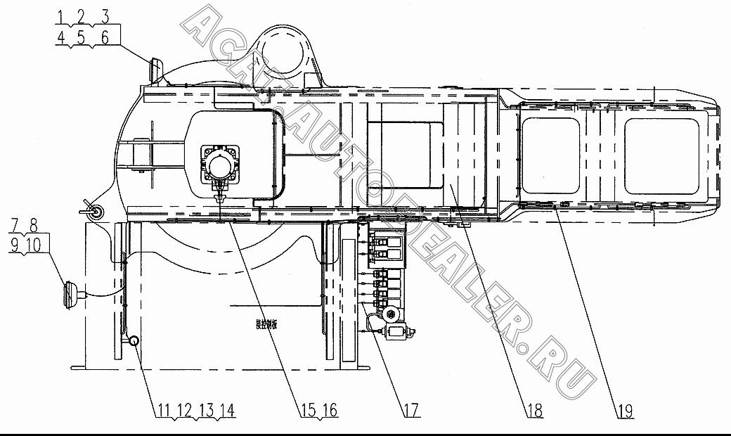 Turn table wires QY50K.11.1.5A для XCMG QY50K