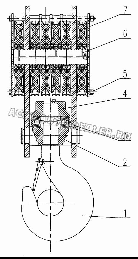 Hook QY50K.01-3 для XCMG QY50K