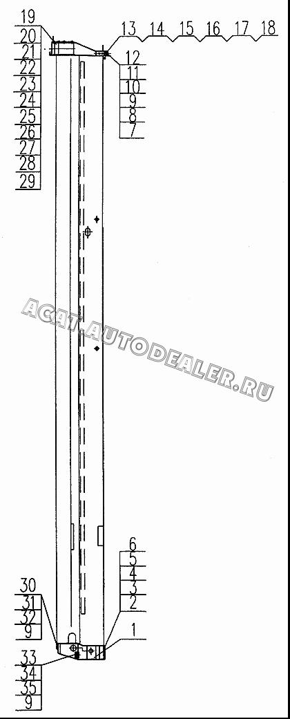 2nd Section structure QY50K.02II.2.1 для XCMG QY50K