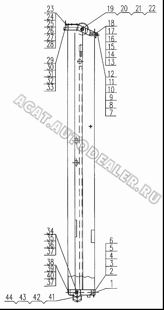 Slider QY50K.02II.4-14A для XCMG QY50K