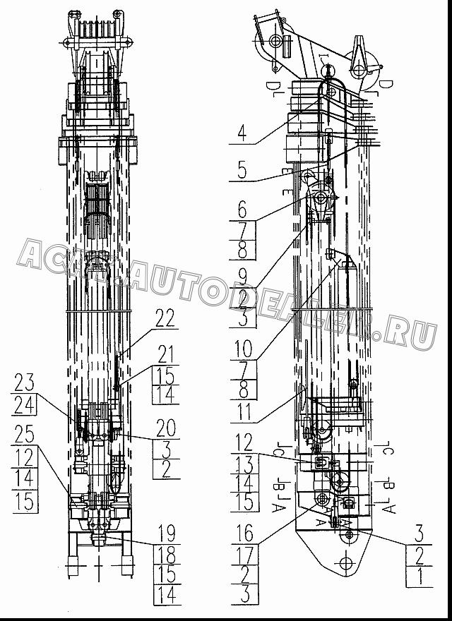 Rope seat QY50K.02II.6.9 для XCMG QY50K