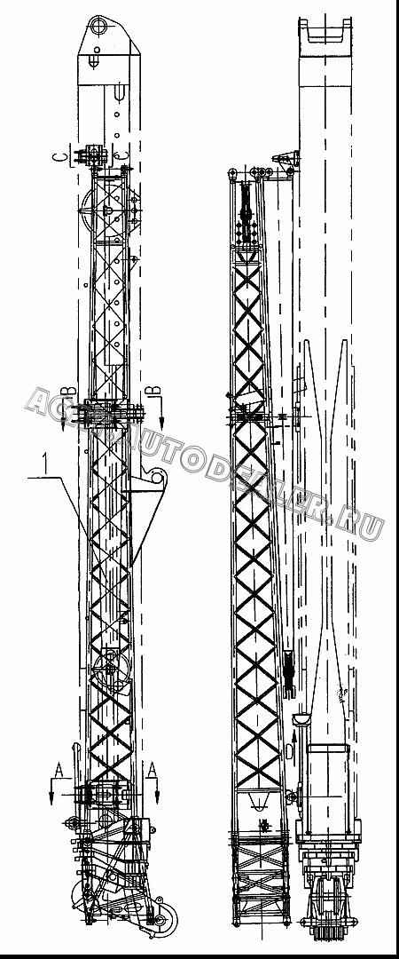 Jib Boom Assembly QY35K.14.1В для XCMG QY50K