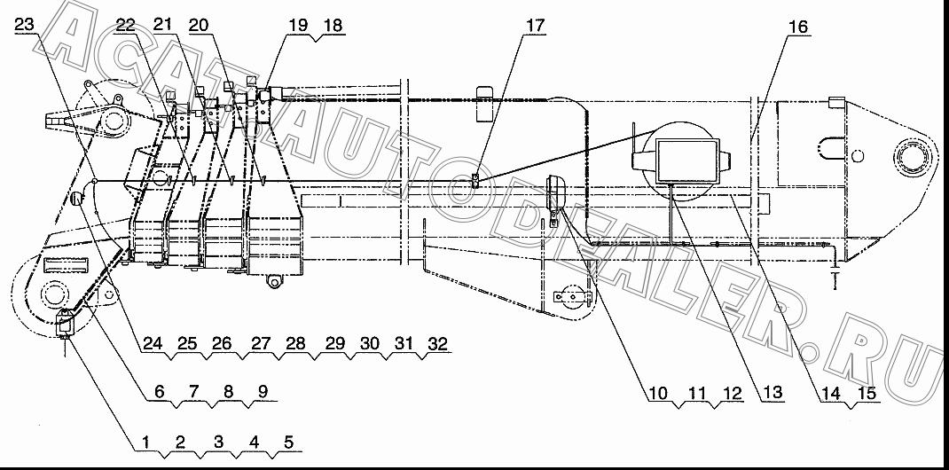 Binded wires QY65K.11.3.4 для XCMG QY65K