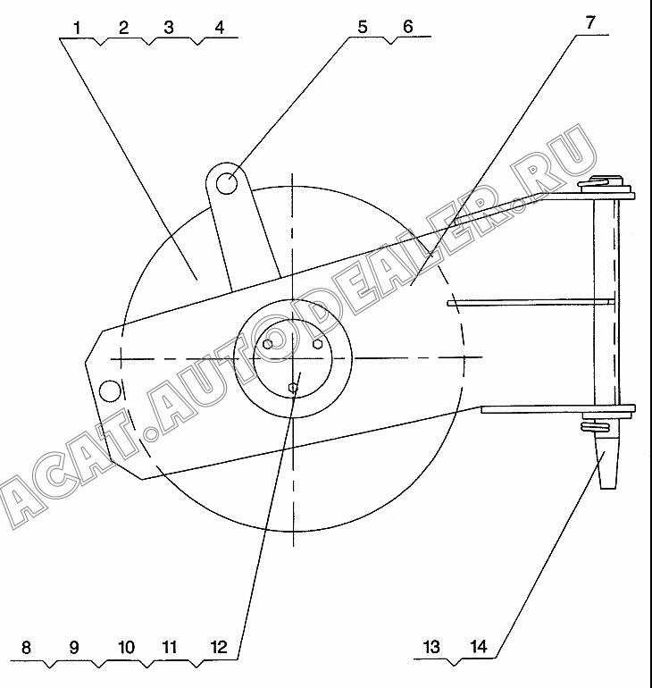 Pulley support QAY50.18.1 для XCMG QY65K