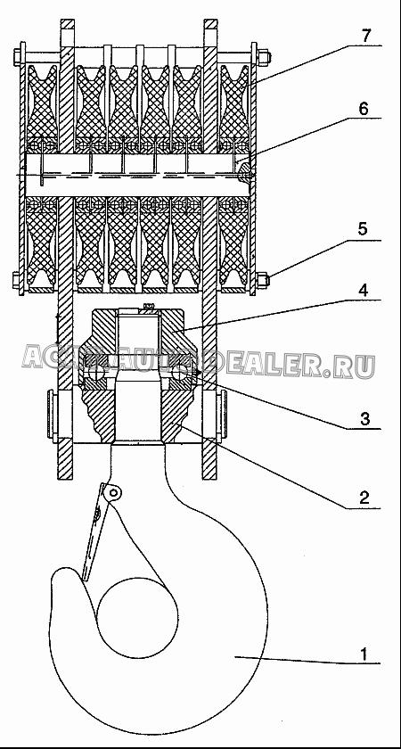 Pulley component QY65K.01.9 для XCMG QY65K