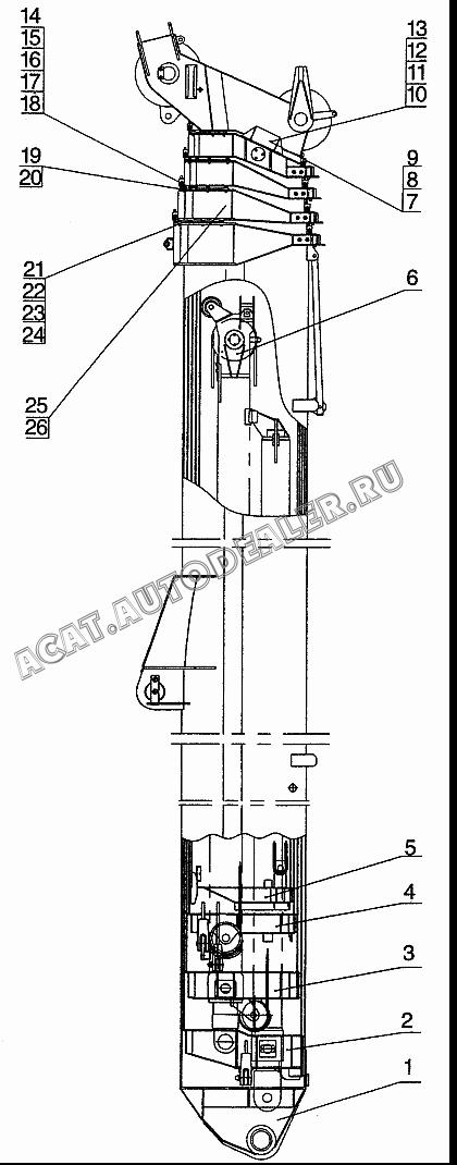 Base boom QY65K.021.1 для XCMG QY65K