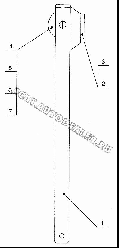 Bracket QY65K.02II.1.2.1 для XCMG QY65K