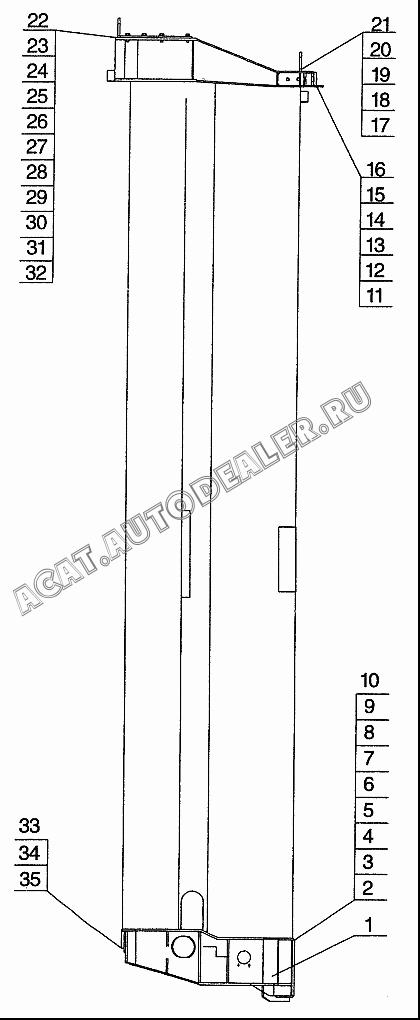 2nd section structure QY65K.02II.2.1 для XCMG QY65K