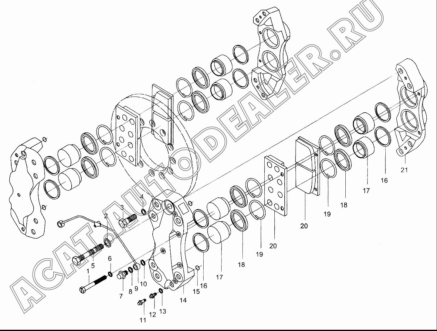 Внутренние щипцы 408105-106 для XCMG WZ30-25