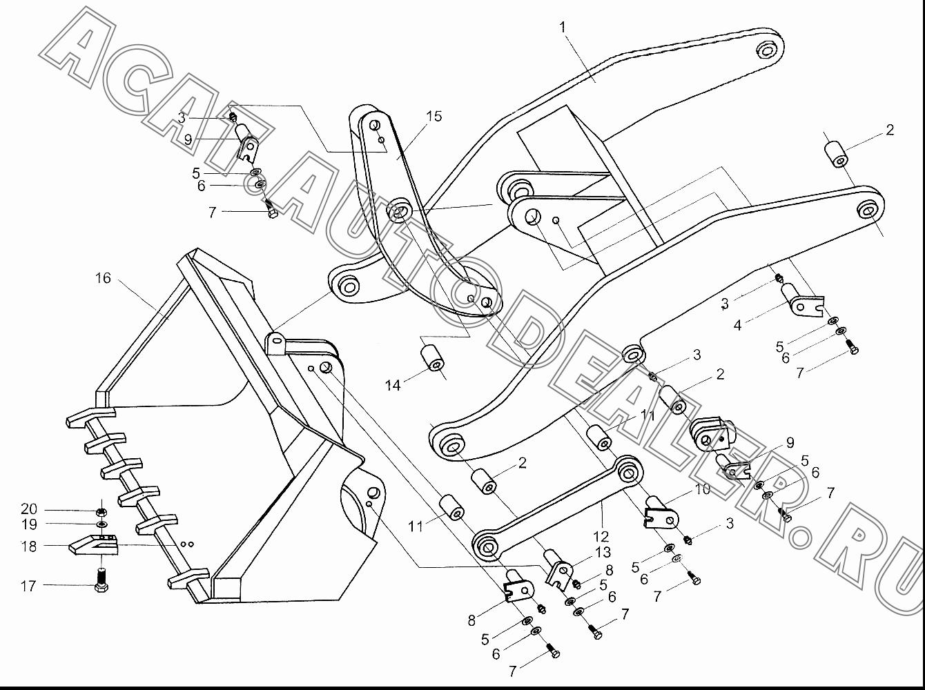 Ковш ZL20А.14.1 для XCMG WZ30-25