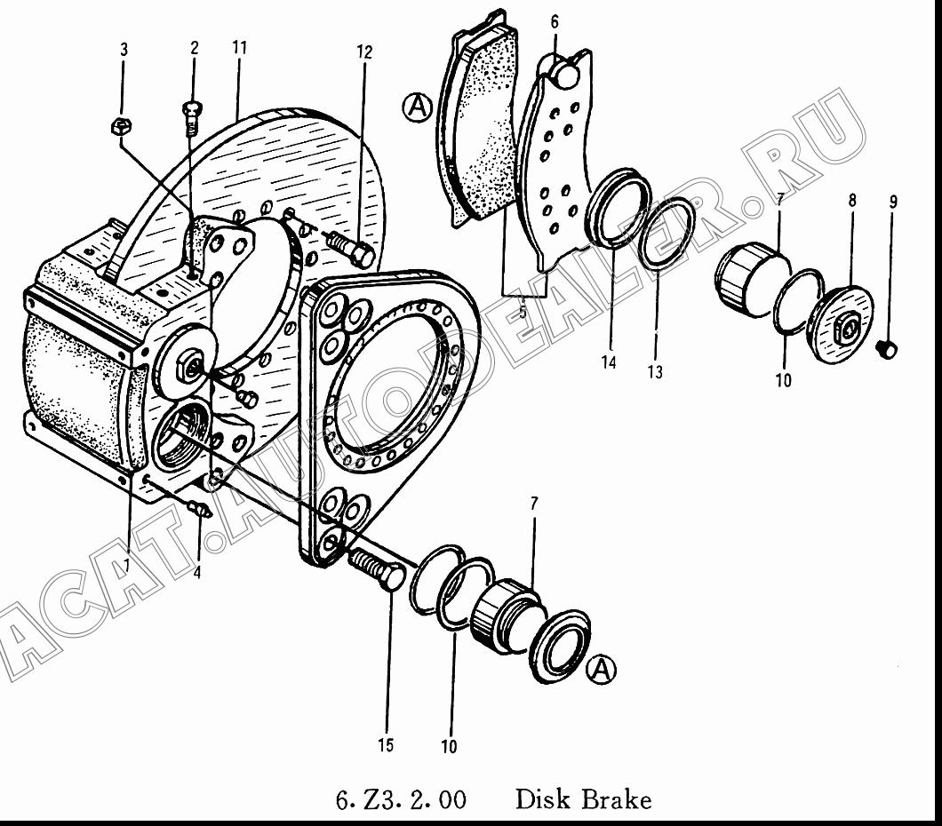 Calliper 75700432A-1 для XCMG ZL30G