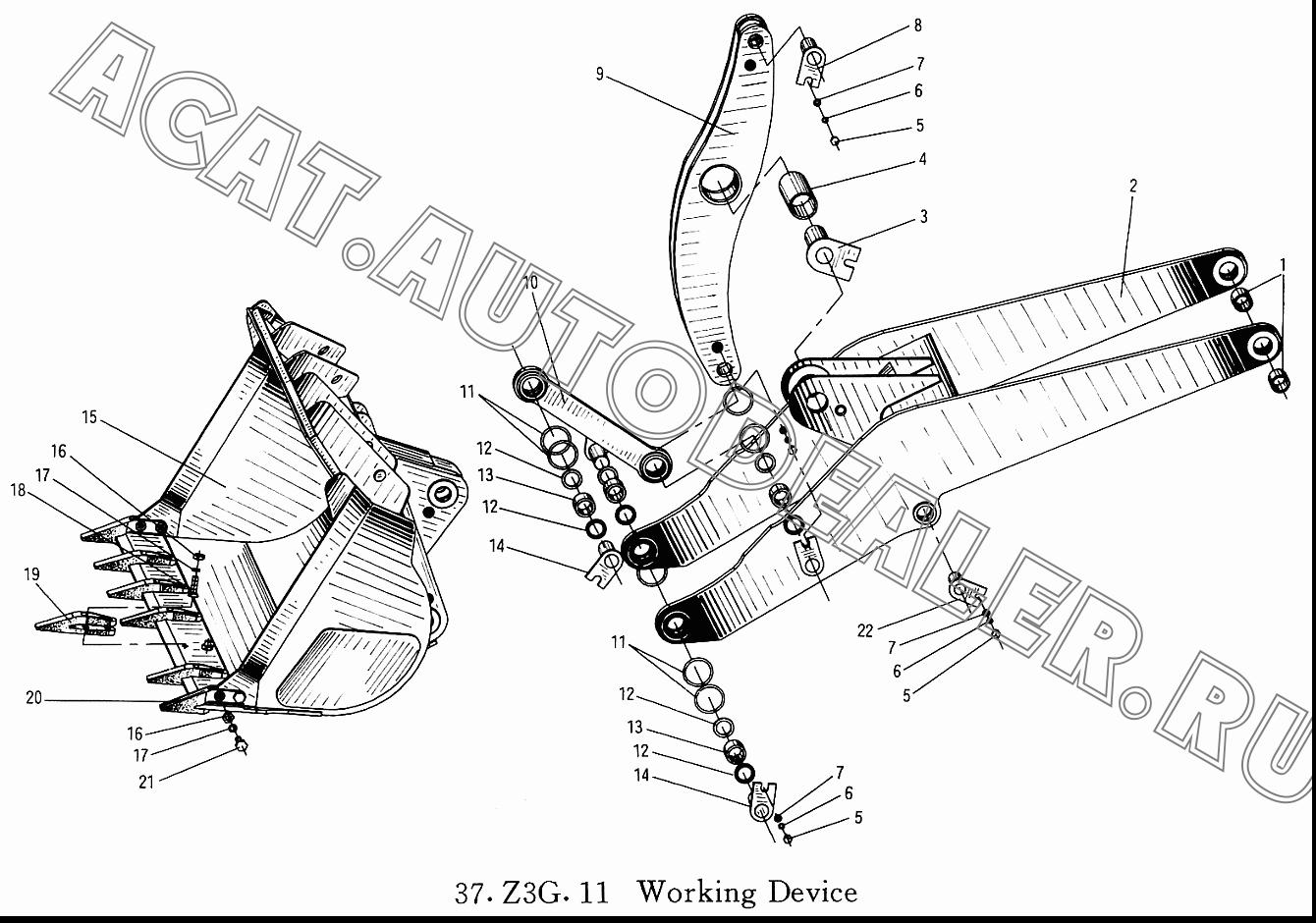 Lift Arm Z3G.11.1 для XCMG ZL30G