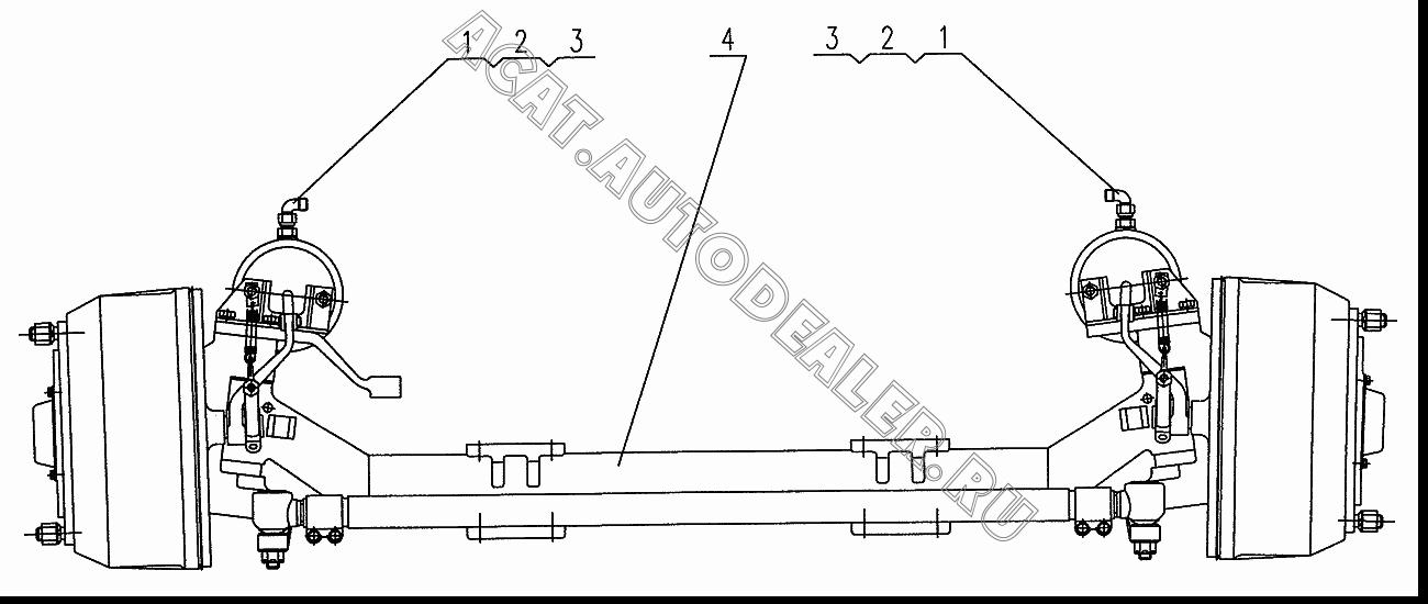 Turning axle 16DIF-C105A для XCMG XZ16K-XZ50K