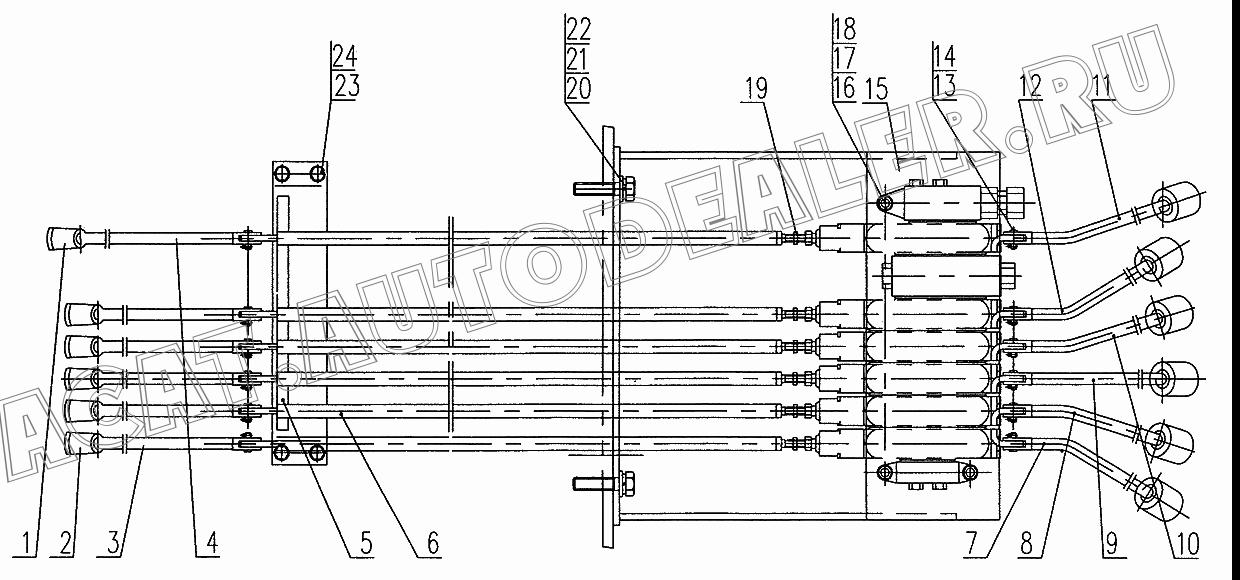 Operation lever QY35K.72.1 для XCMG XZ16K-XZ50K